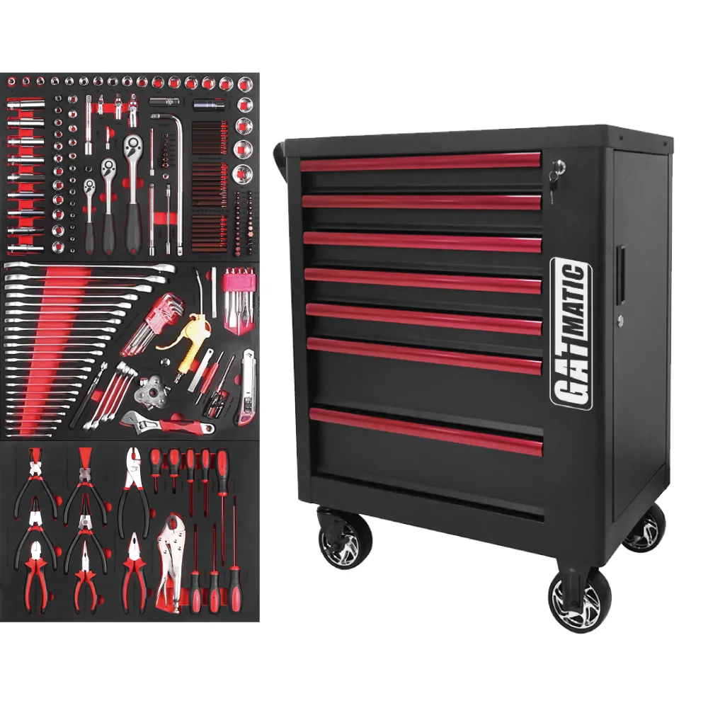 GTT204 High-end Tool Trolley With 204pcs Hand Tools