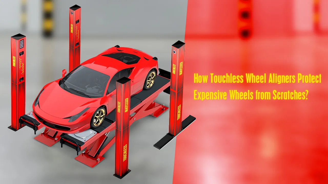 How Touchless Wheel Aligners Protect Expensive Wheels from Scratches